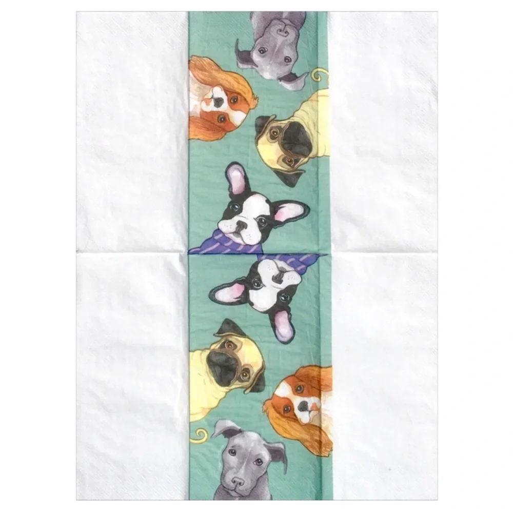 Puppy Faces Guest Towel Dinner Paper Napkins, 16 ct